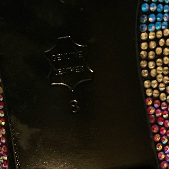 EUC Steve Madden Conncord Rainbow Rhinestone Sparkle Flats - Picture 8 of 8